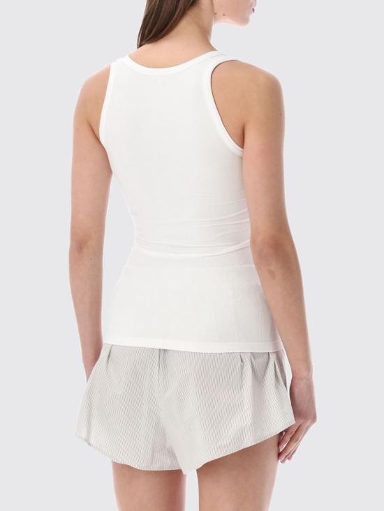 26SS MM6 메종마르지엘라 민소매 티셔츠 MKD520010 101 White - MM6 MAISON MARGIELA