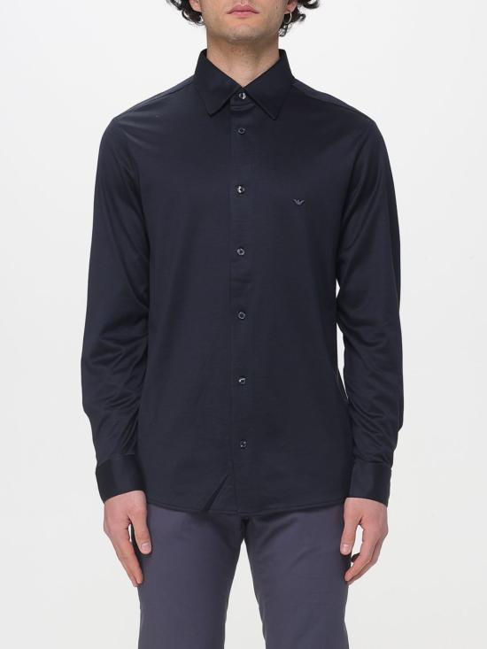 26SS 엠포리오 아르마니 긴팔 셔츠 EM004604AF10017 UB118 Navy
