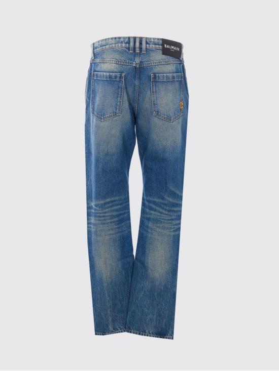 26SS 발망 데님 팬츠 GH1MI043DG10 6AW Blue - BALMAIN