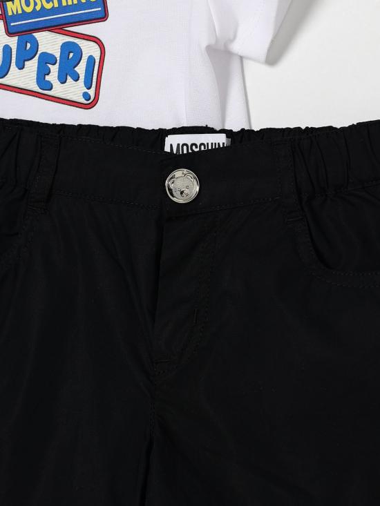 26SS [키즈] 모스키노 오버롤 MOG00ALLA10 80359 White - MOSCHINO