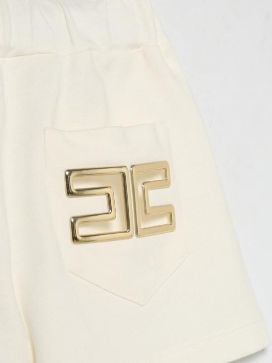 26SS [키즈] 엘리자베타프랜치 쇼츠/버뮤다 EFBE0830FF002 0045 Ivory - ELISABETTA FRANCHI