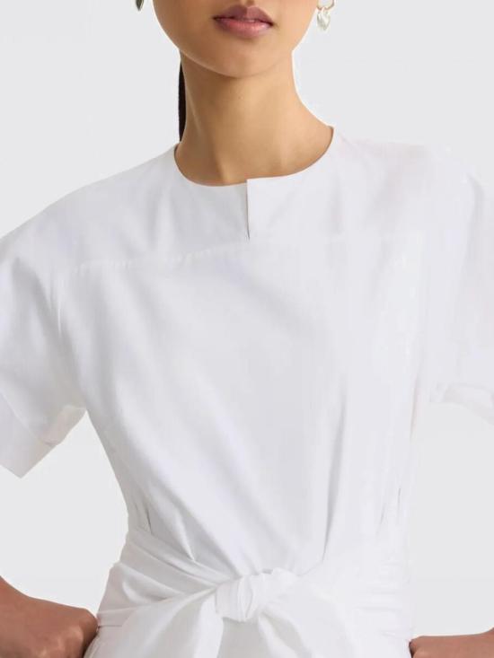 26SS 파투 롱 원피스 DR2410244 001W White - PATOU