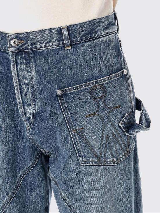 26SS JW앤더슨 데님 팬츠 DT0126PG1849 172 Blue - JW ANDERSON