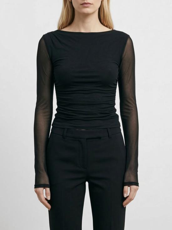 26SS 파트리지아페페 긴팔 티셔츠 8M1783J376 K103 Black