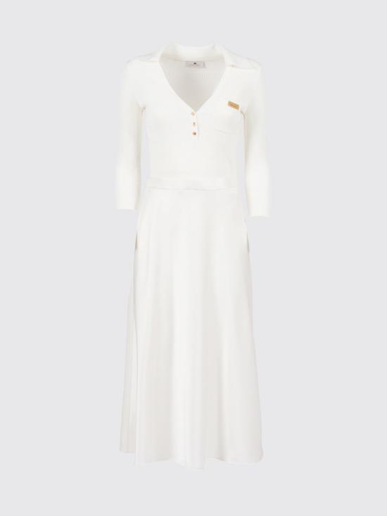 26SS 엘리자베타프랜치 롱 원피스 AM13B61E2 360 White - ELISABETTA FRANCHI