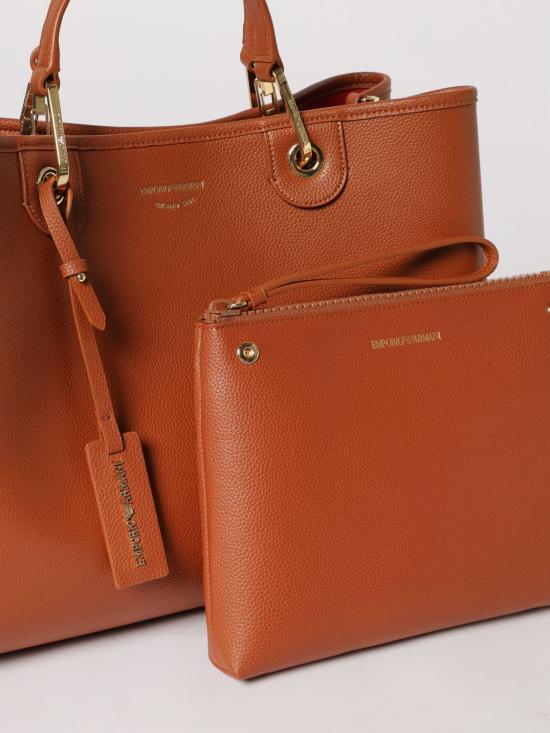 26SS 엠포리오 아르마니 MYEA 미디엄 쇼퍼백 EW000360AF12103 M6030 Brown - EMPORIO ARMANI