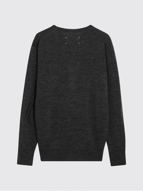 26SS 마르지엘라 울 블렌드 패치 스웨터 S50HL0057M13235 859F Grey - MAISON MARGIELA