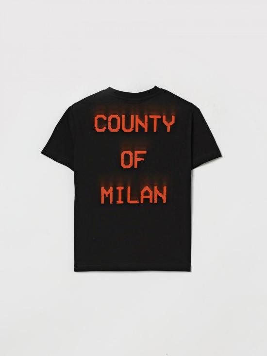26SS [키즈] 컨트리 오브 밀란 티셔츠 S6CMJBTH056 110 Black - COUNTY OF MILAN