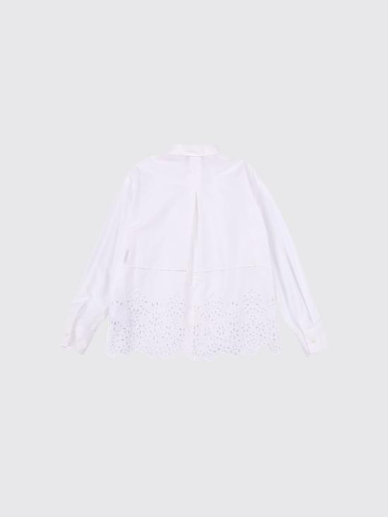 26SS [키즈] 에르마노 설비노 셔츠 Z1G3107970 0099 White - ERMANNO SCERVINO