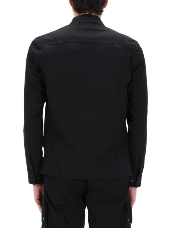 26SS 씨피 컴퍼니 메트로폴리스 시리즈 가바딘 집 오버셔츠 20CLOS062A 006472A999 BLACK - C.P. COMPANY