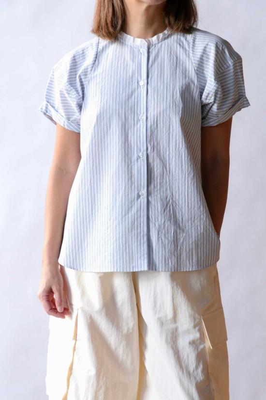  파비아나 피냐 블라우스 Fabiana Pigna Calun  블루 스트라이프