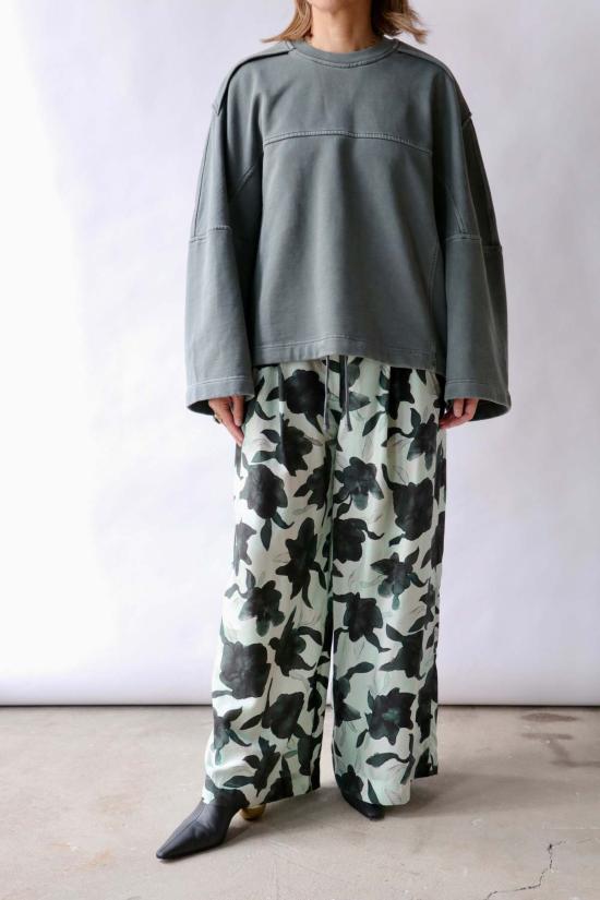  크리스티앙 뵈이넝스 크롭 팬츠 Christian Wijnants 피마 팬츠 민트색 헬레보어 - CHRISTIAN WIJNANTS