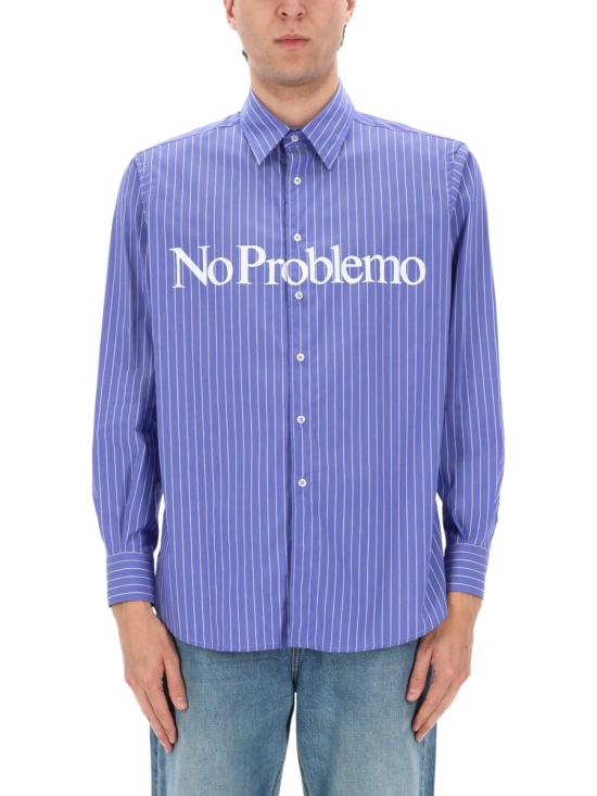 26SS 노프라블레모 긴팔 셔츠 NP4010205 NAVY BLUE - NO PROBLEMO