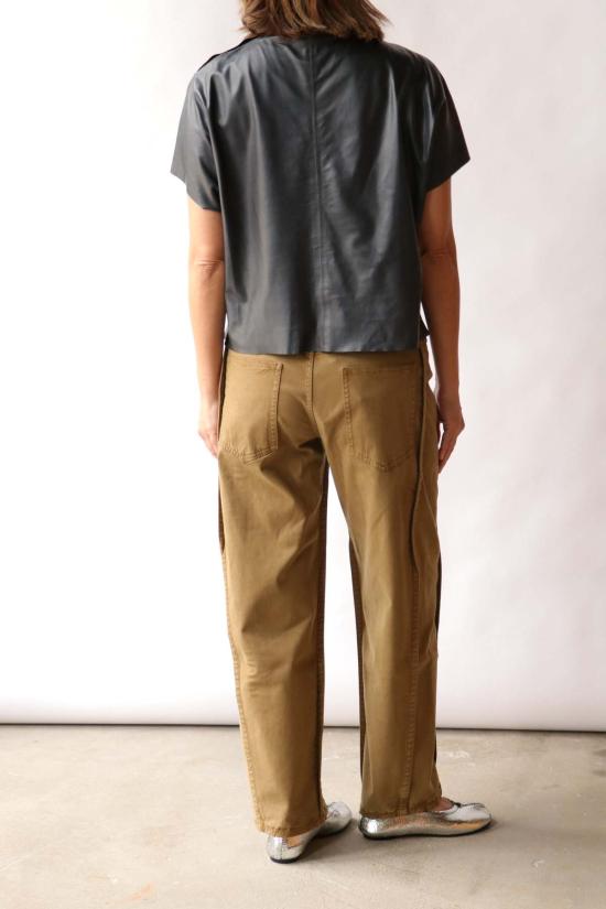  티더블유피 반팔 티셔츠 Twp 모크넥 티셔츠 미드나잇 - TWP