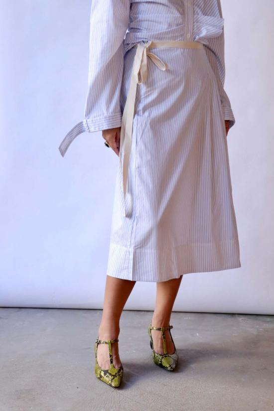  리 매튜스 미디 스커트 페기 스커트