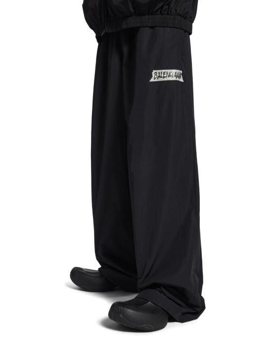 26SS 발렌시아가 마스킹 테이프  트랙팬츠 857634 TPQ381000 Black - BALENCIAGA