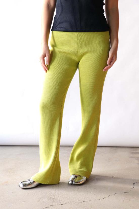  티비 스트레이트 팬츠 Tibi Viscose Plisse Corbit 팬츠 피포드 - TIBI