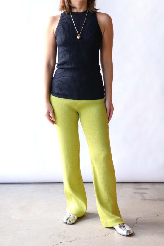  티비 스트레이트 팬츠 Tibi Viscose Plisse Corbit 팬츠 피포드 - TIBI