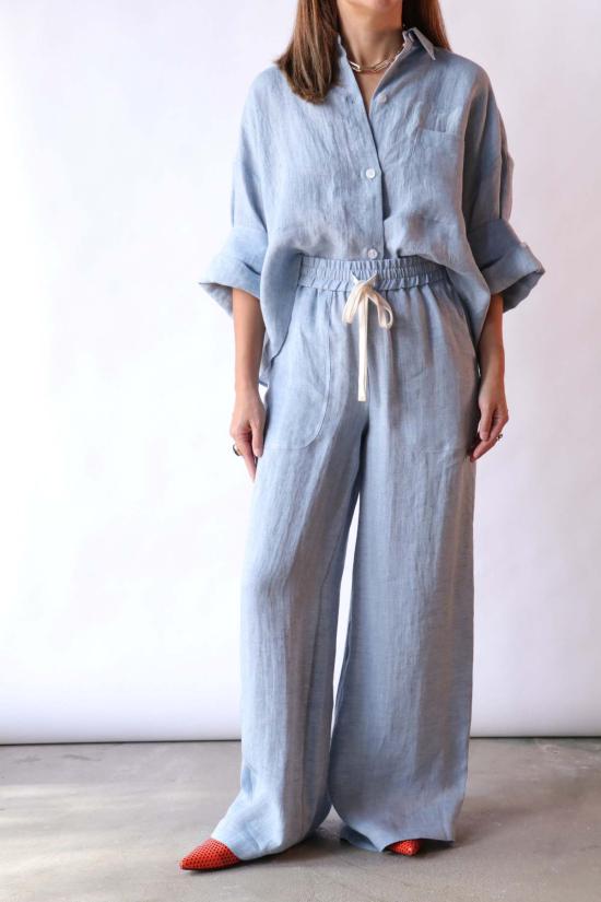  티더블유피 팔라초 팬츠 타운십 메인 스트리트 팬트 라이트 인디고 - TWP