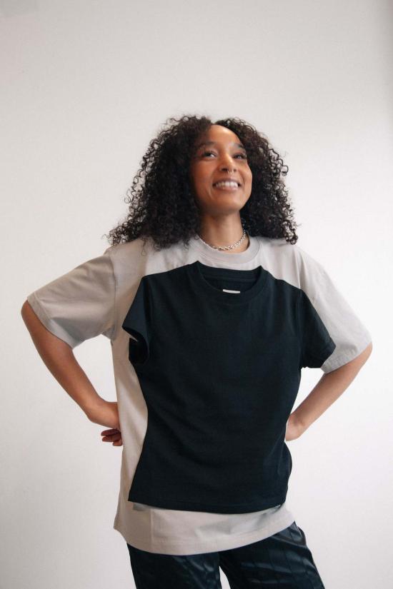  fey fey WORLDWIDE 반팔 티셔츠 페이 페이 월드와이드 더블 티셔츠 탑