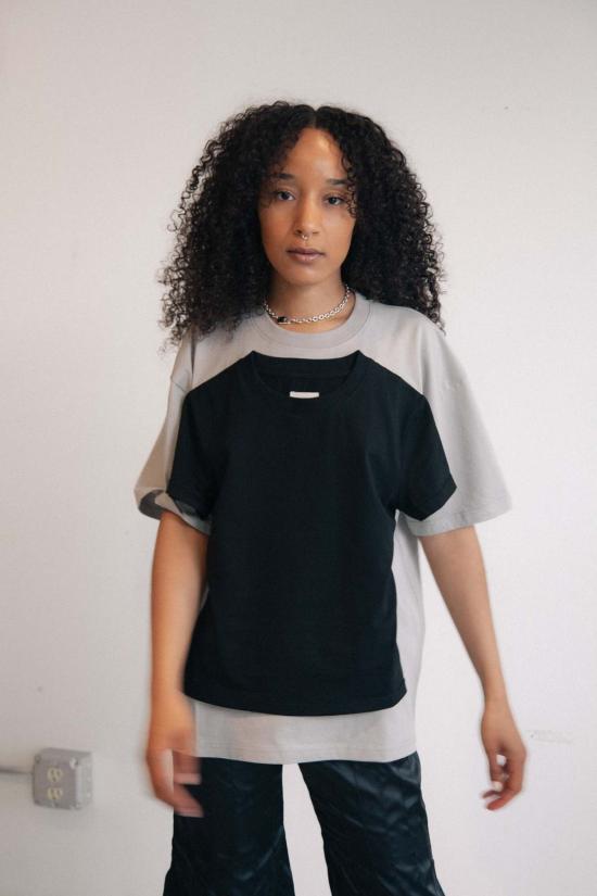  fey fey WORLDWIDE 반팔 티셔츠 페이 페이 월드와이드 더블 티셔츠 탑 - OTHER BRANDS