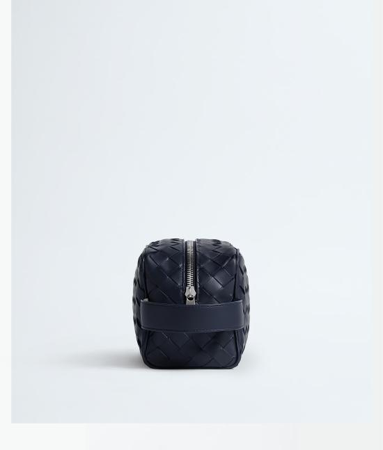 26SS 보테가베네타 인트레치아토 트래블 파우치 729295VCPQD4365 Blue - BOTTEGA VENETA