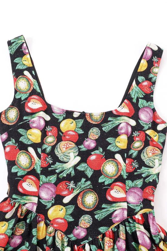  패션 브랜드 컴퍼니 롱 원피스 패션 브랜드 회사 Tradwife 소프트 린넨 드레스 야채 메들리 - FASHION BRAND COMPANY