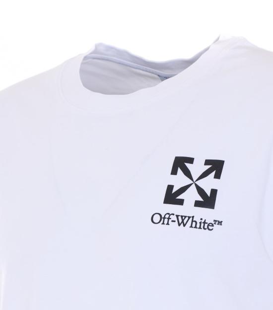  오프화이트 반팔 티셔츠 스몰 애로우 티셔츠 화이트 - OFF WHITE