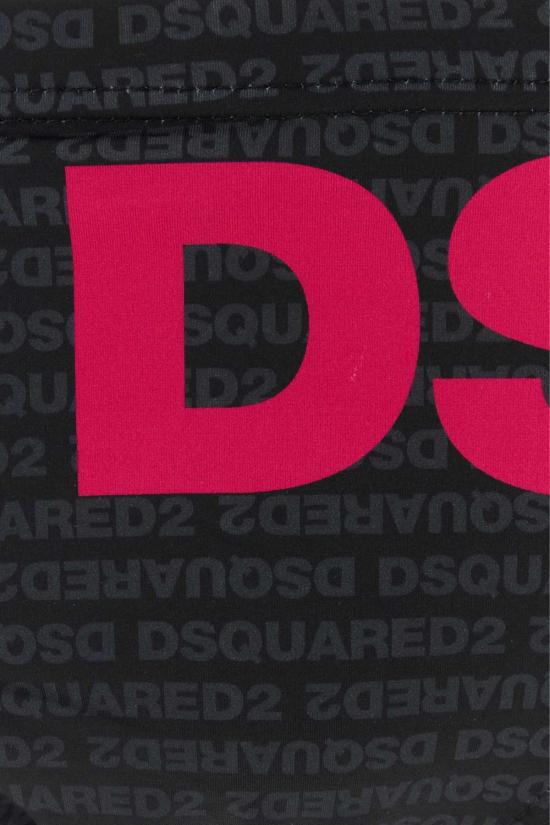  디스퀘어드2 스윔팬츠 Dsquared2 프린트 스트레치 나일론 수영 팬티 블랙 - DSQUARED2