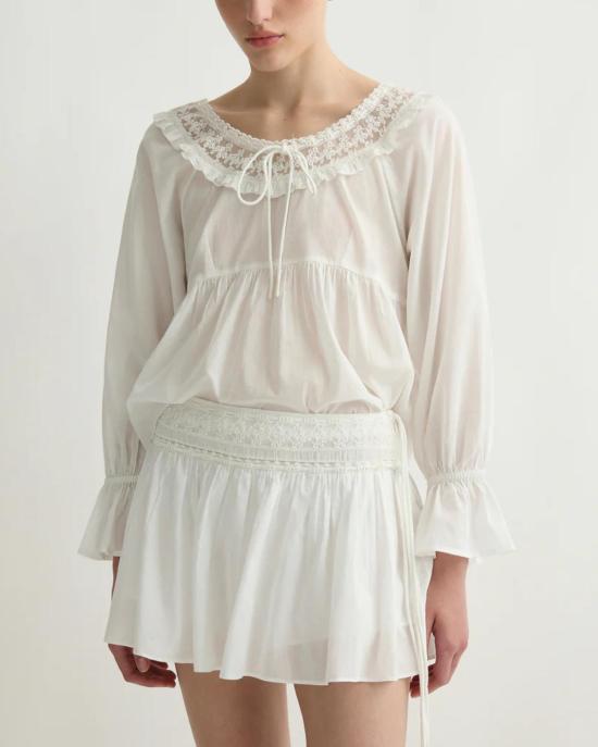  포제 숏팬츠 Posse Danielle Skort 빈티지 화이트 - POSSE