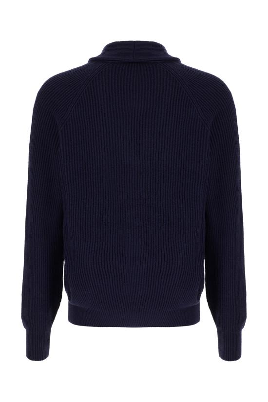 26SS 브루넬로 쿠치넬리 잉글리시 립 래글런 가디건 MNI708606 C2425 NAVY - BRUNELLO CUCINELLI