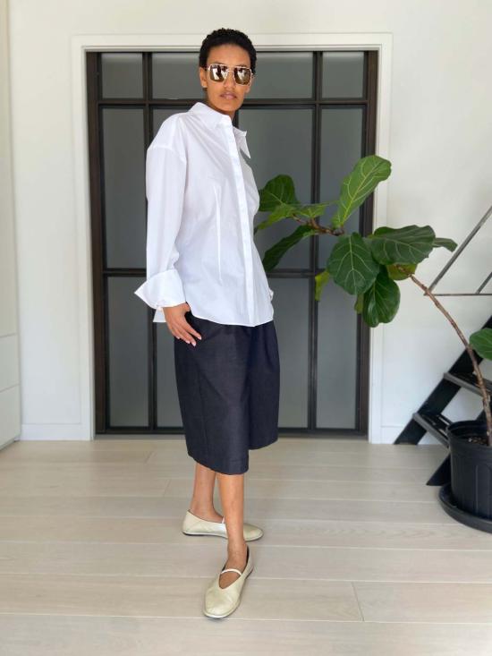  Yesaet 탑 예사엣 시멧 셔츠 화이트/폰/네이비/블랙 - OTHER BRANDS