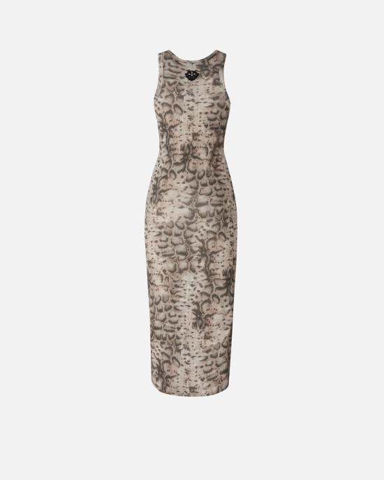26SS 핑코 미디 원피스 106993A3DP CZ9 Beige nero - PINKO