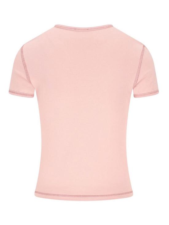 26SS 디젤 반팔 티셔츠 A20980 0QHHA 33L Pink - DIESEL