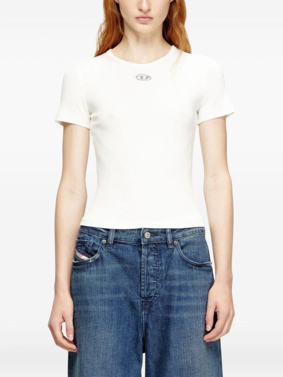 26SS 디젤 긴팔 티셔츠 A19910 0JMBA 141 White - DIESEL