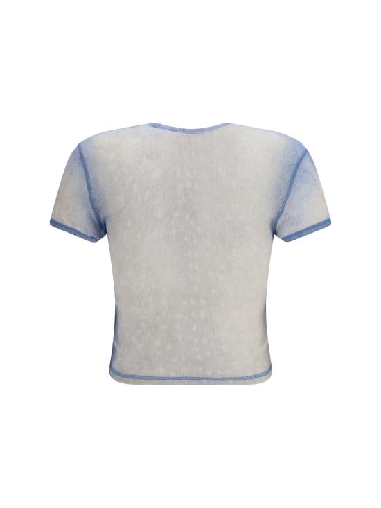 26SS 디젤 반팔 티셔츠 A23519 0HGCN 8MMA Blue - DIESEL