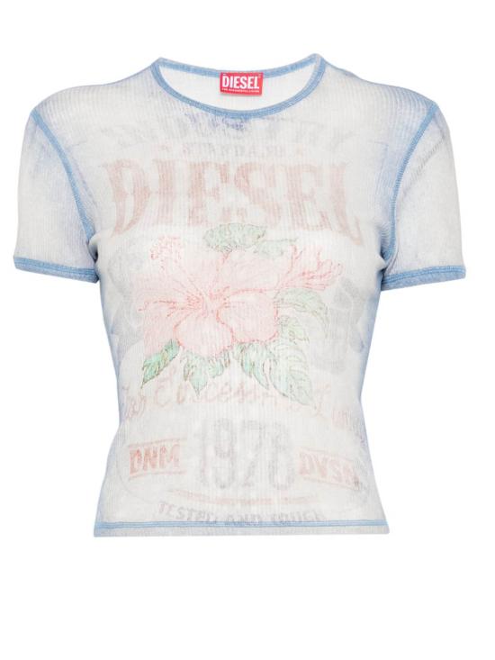 26SS 디젤 반팔 티셔츠 A23519 0HGCN 8MMA Blue