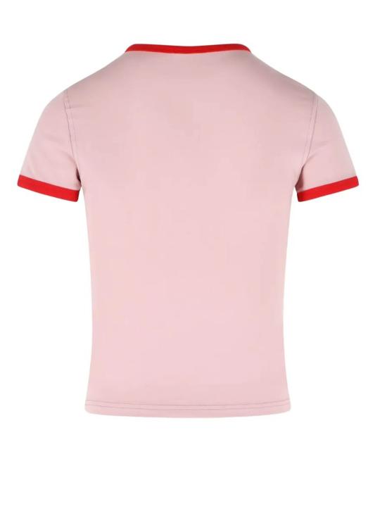 26SS 디젤 T-UNCUTIES 피그 프린트 슬림 티셔츠 A21919 0QHHA 33L Pink - DIESEL