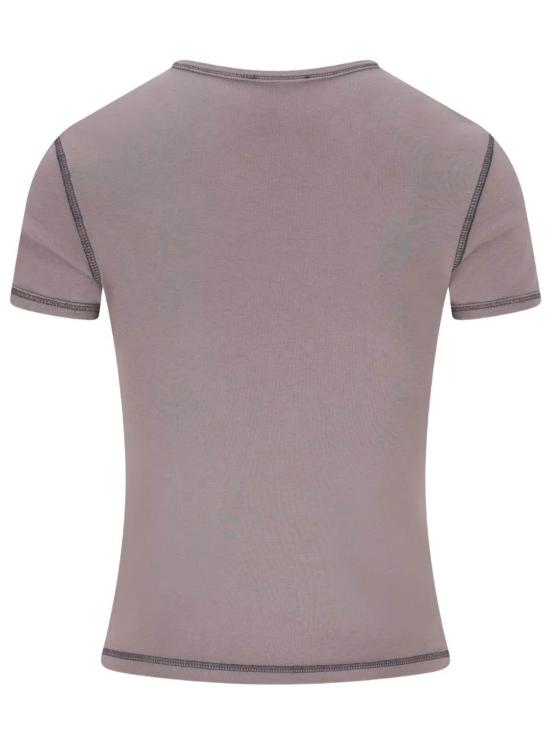 26SS 디젤 Slim heart print 티셔츠 A20980 0QHHA 96I Grey - DIESEL