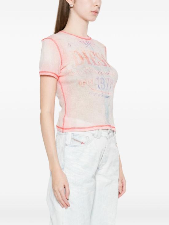 26SS 디젤 반팔 티셔츠 A23519 0HGCN 42AA White - DIESEL