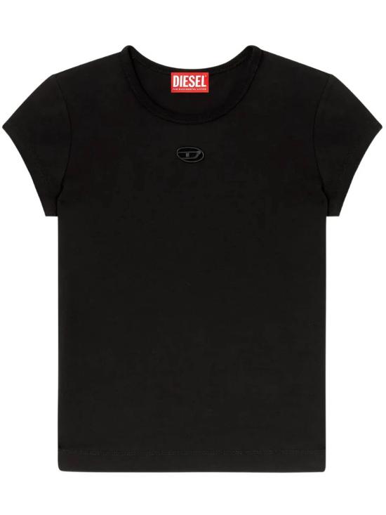 26SS 디젤 반팔 티셔츠 A19912 0AFAA 9XX Black