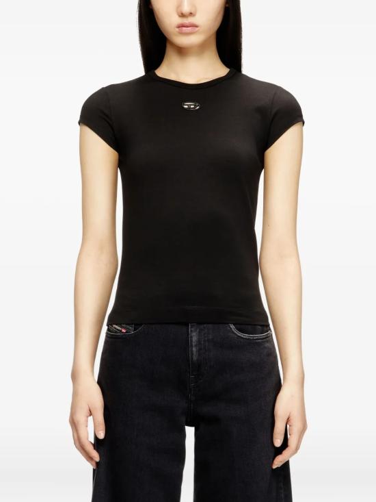 26SS 디젤 반팔 티셔츠 A19912 0AFAA 9XX Black - DIESEL