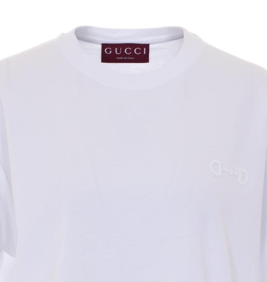 26SS 구찌 자수 코튼 저지 티셔츠 837959 XJHMR9051 White - GUCCI