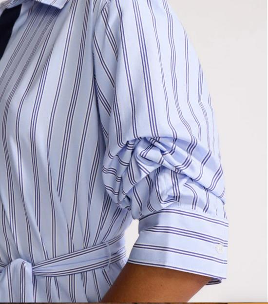  브로슈 워커 탑 피아 드레스 몬테시토 스트라이프 드레스 - BROCHU WALKER