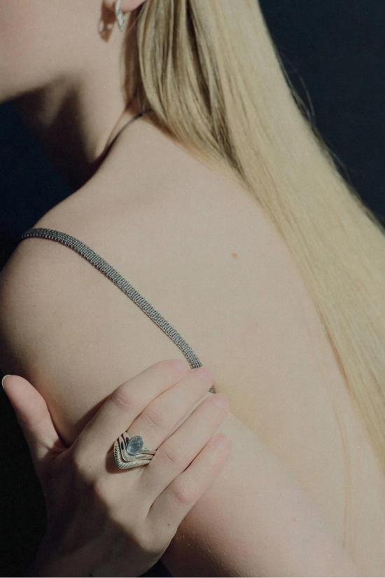  로렌 스튜어트 반지 스웰 밴드 링 (스털링 실버) - LOREN STEWART