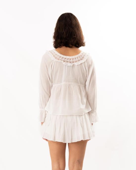  포제 블라우스 포세 다니엘  빈티지 화이트 - POSSE