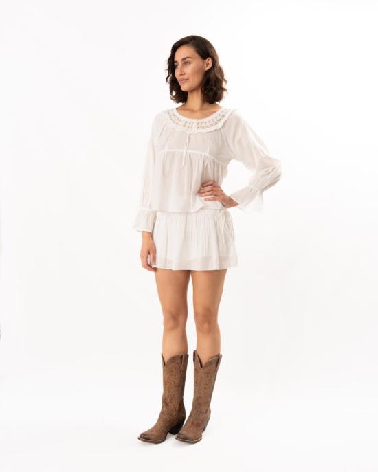  포제 블라우스 포세 다니엘  빈티지 화이트 - POSSE