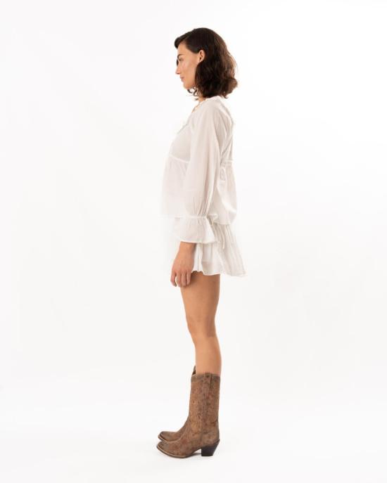  포제 블라우스 포세 다니엘  빈티지 화이트 - POSSE