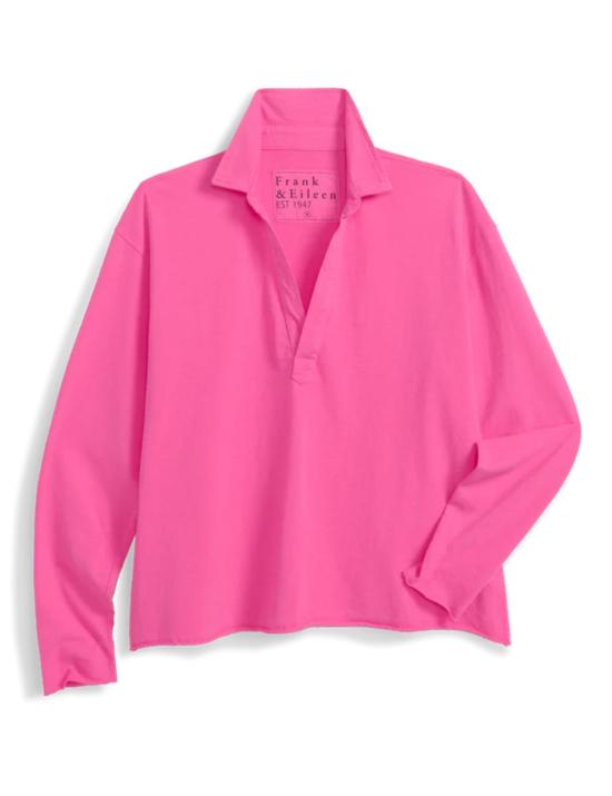  프랭크 앤 에일린 긴팔 티셔츠 프랭크 앤 일린 패트릭 포포버 헨리 탑 - FRANK & EILEEN