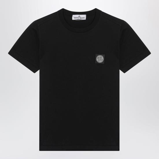 26SS [키즈] 스톤 아일랜드 티셔츠 162100002 BS0047 Black